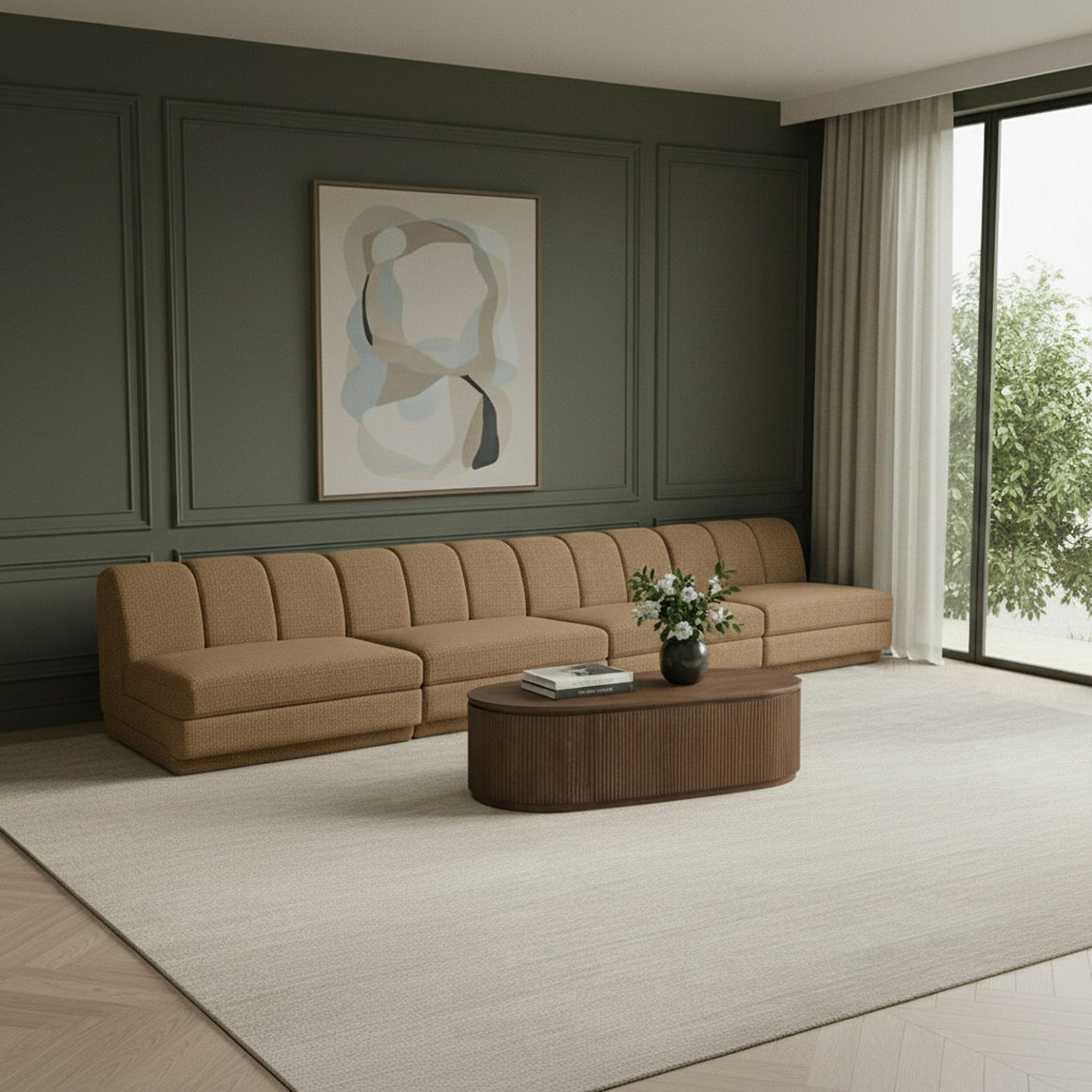 Modari - Sectional - Brown