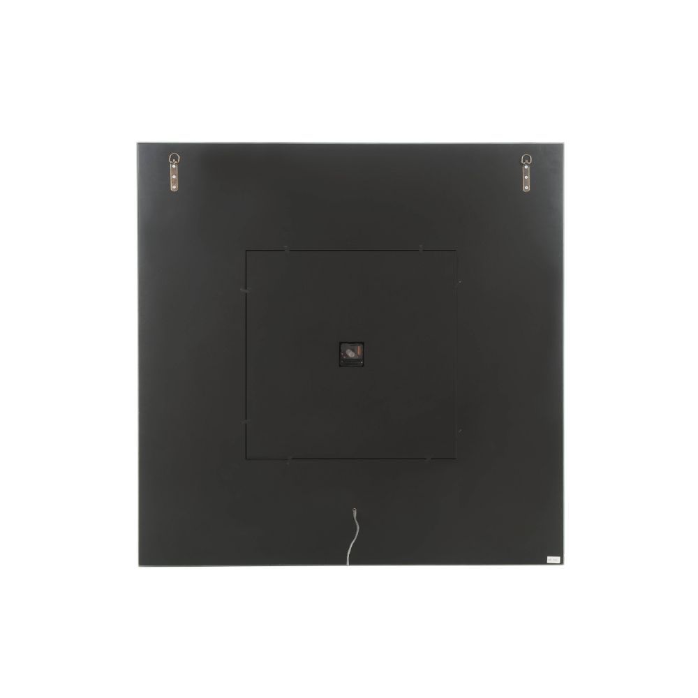 Noralie - Wall Clock With LED - Mirrored & Faux Diamonds