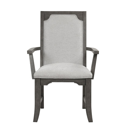 Lisbon - Dining Arm Chair (Set of 2) - Gray