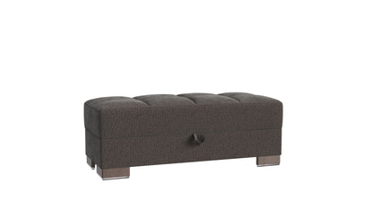 Ottomanson Armada X - Upholstered Convertible Wood Trimmed Ottoman With Storage