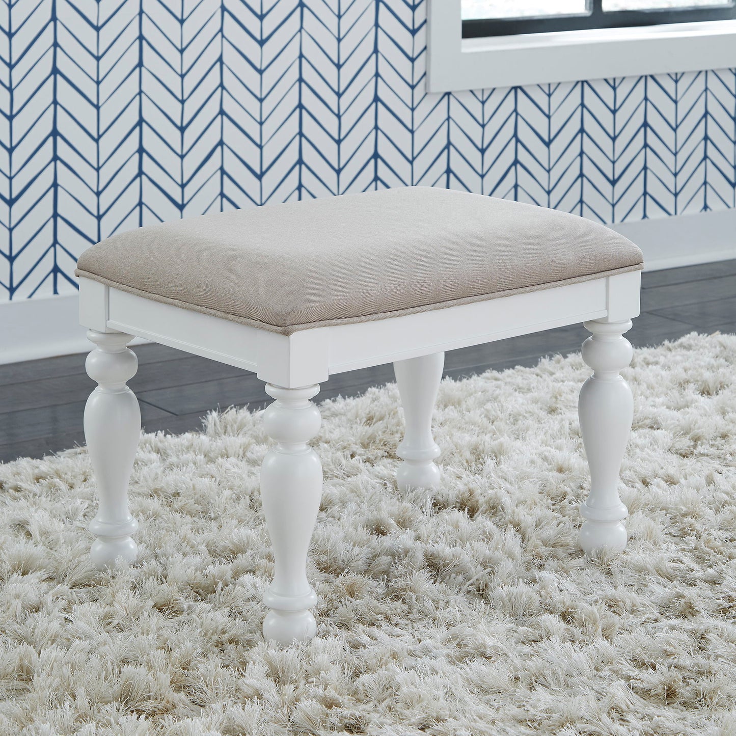 Summer House - Vanity Stool - White