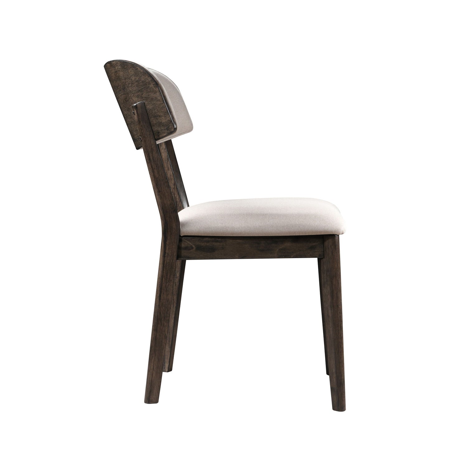 Rex - Open Back Dining Chair (Set of 2) - Brown And Beige