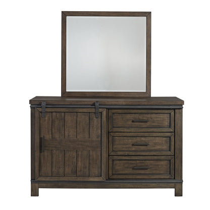 Thornwood Hills - 3 Drawers Dresser & Mirror - Dark Brown