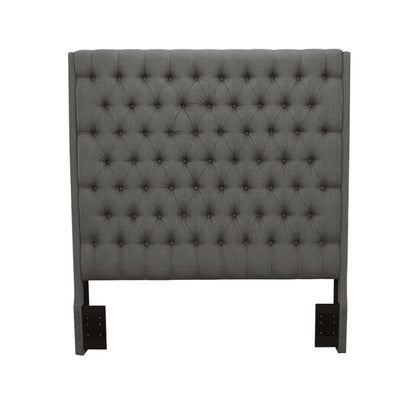 Camille - Upholstered Queen Panel Headboard - Gray
