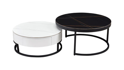 B038 - Coffee Table - White / Black