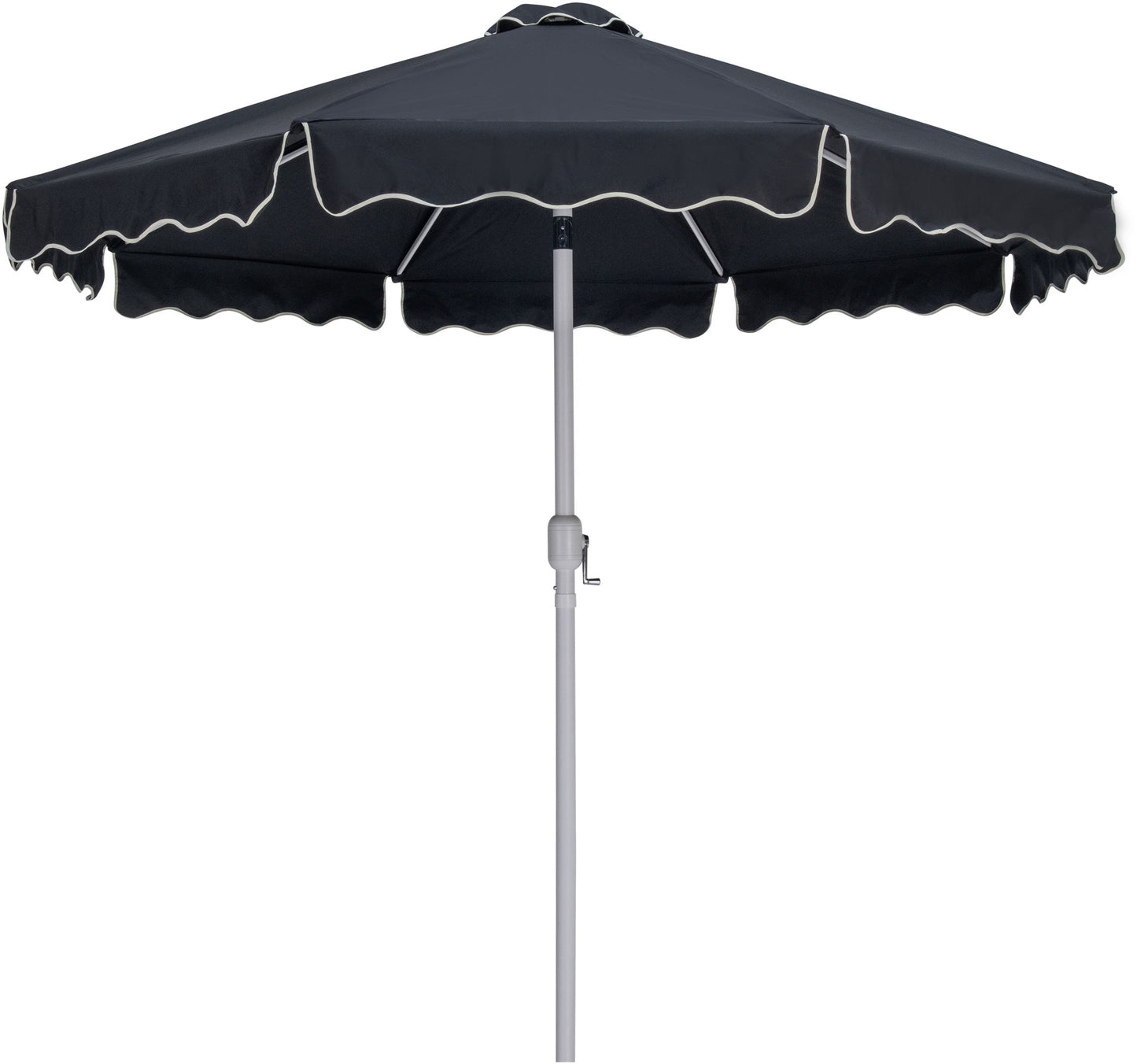 Amalfi - Patio Umbrella - Light Brown Base / White Pole