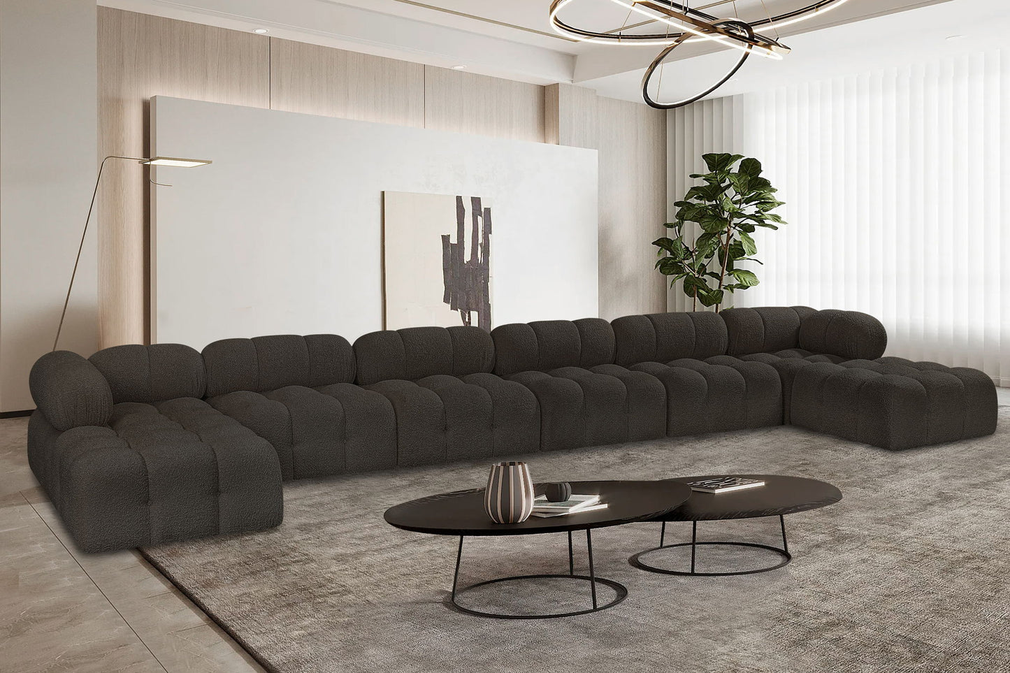 Ames - 8 Piece Fabric Modular Sectional