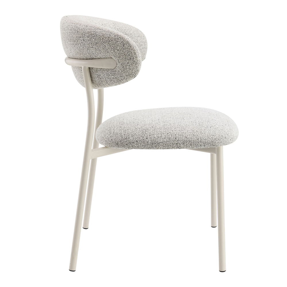 Kalam - Side Chair (Set of 2) - Gray Fabric & Beige