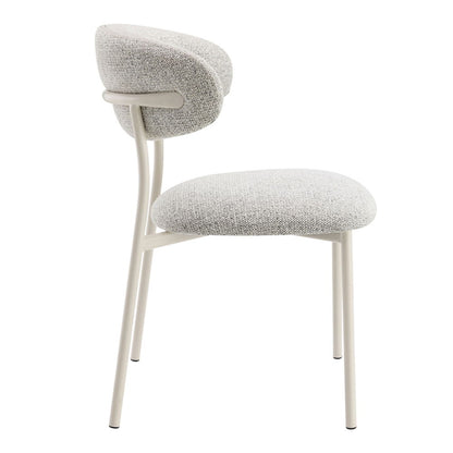 Kalam - Side Chair (Set of 2) - Gray Fabric & Beige