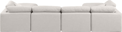 Indulge - Linen 6 Piece Modular Double Chaise Sectional