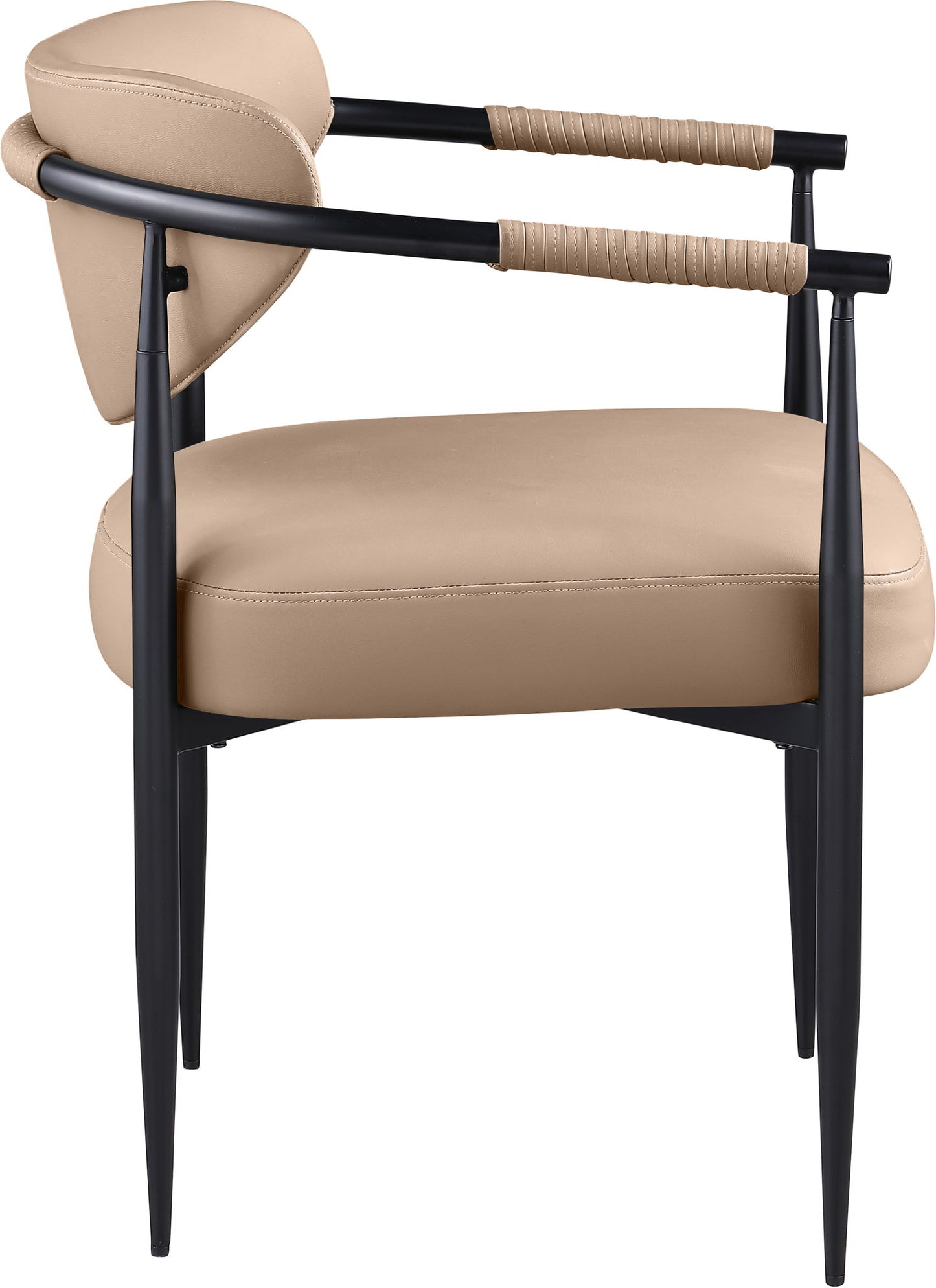 Virella - faux Leather Upholstered Dining Chair (Set of 2) - Black Base