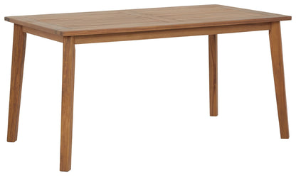 Janiyah - Light Brown - Rectangular Dining Table