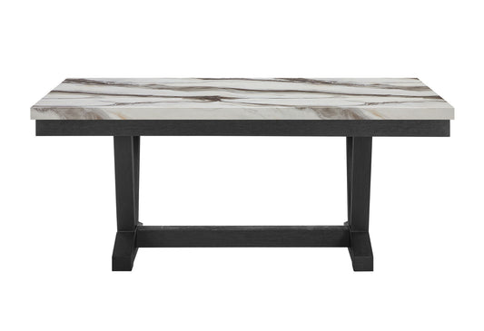 D1319 - Dining Table - Black / White