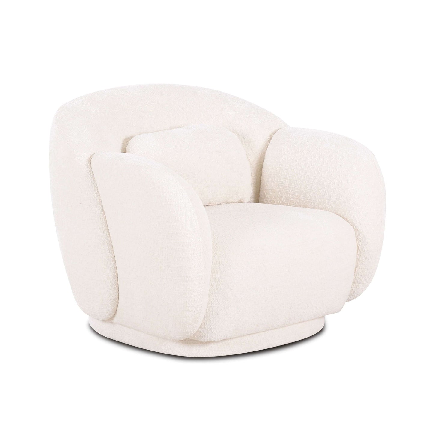 Misty - Knubby Fabric Accent Chair