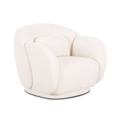 Misty - Knubby Fabric Accent Chair