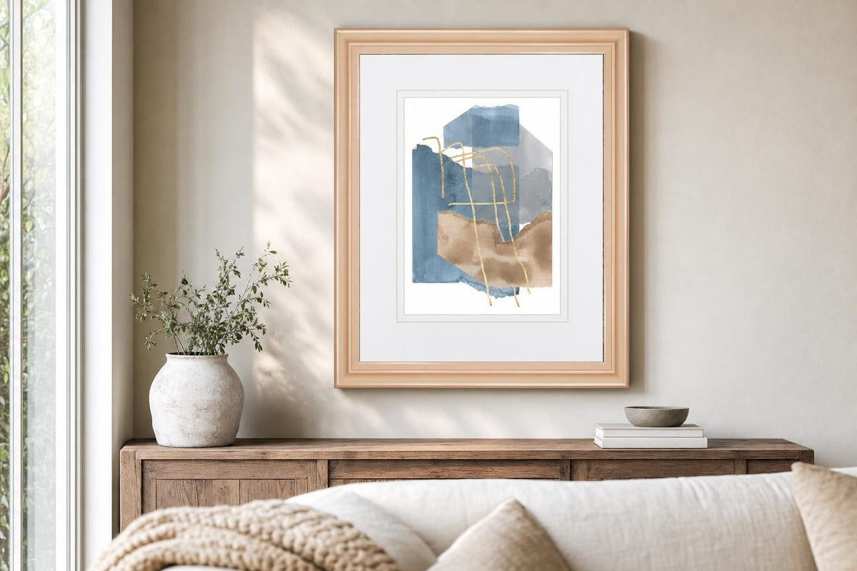 34x40 Matter Dissolving III By Melissa Wang - Light Blue