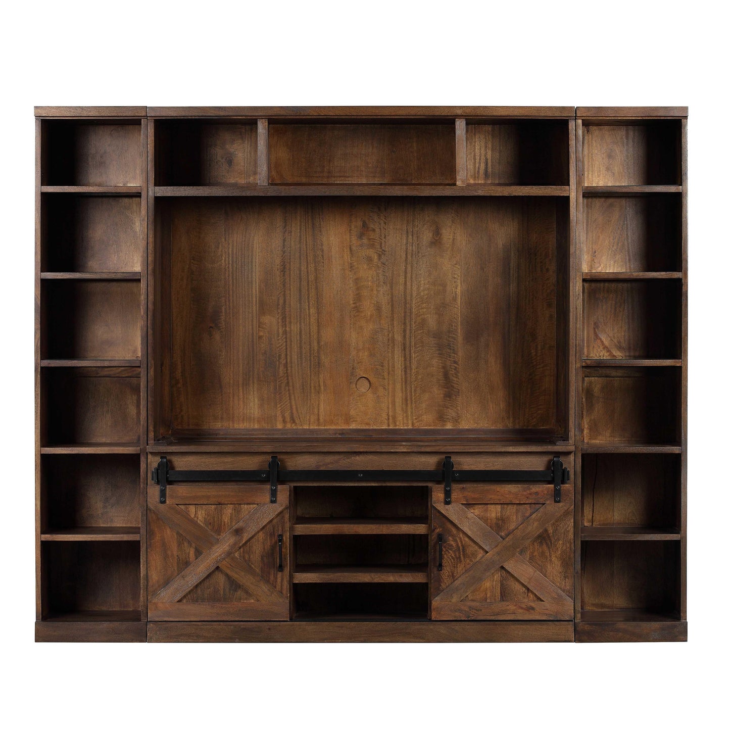 Dawson - Entertainment Wall - Rustic Brown