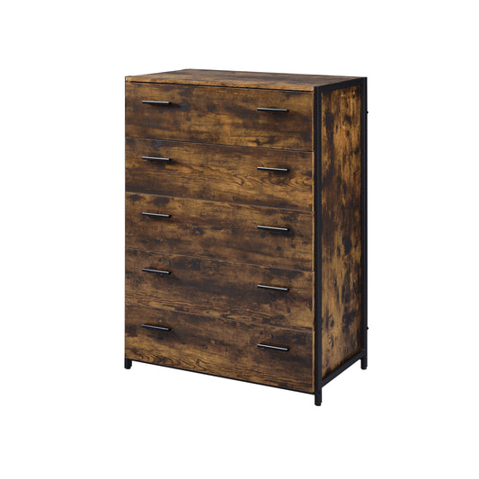 Juvanth - Chest - Rustic Oak & Black Finish