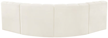 Arc - Velvet 4 Piece Corner Modular Sofa
