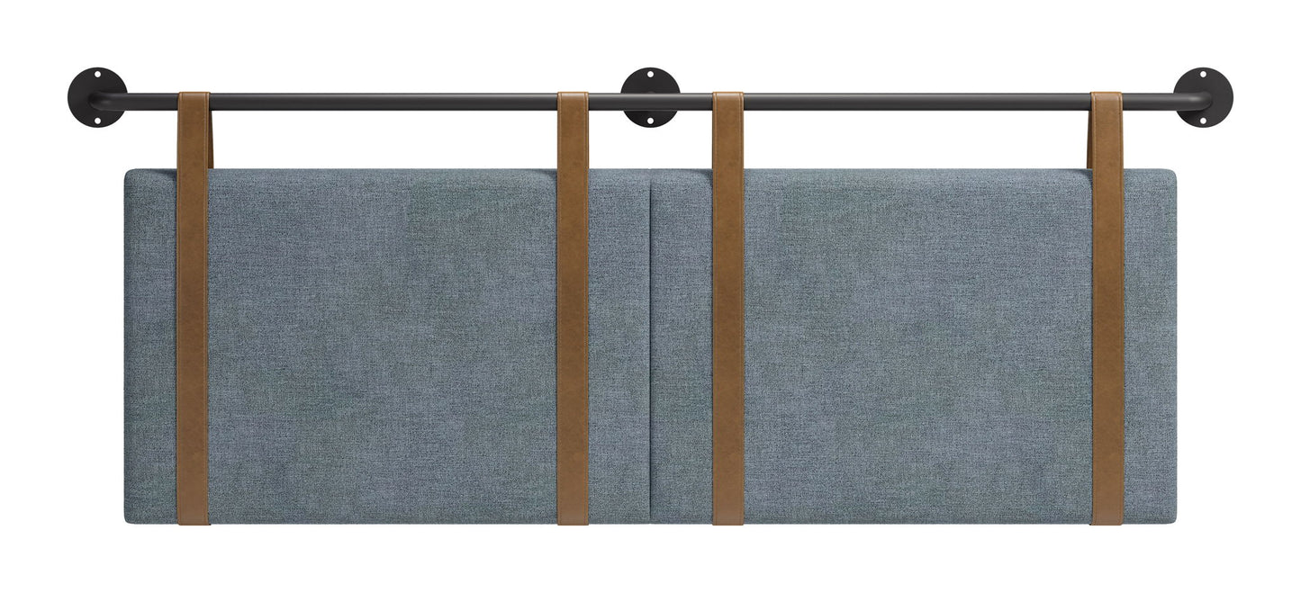 Zeva - Floating Queen Headboard - Gray