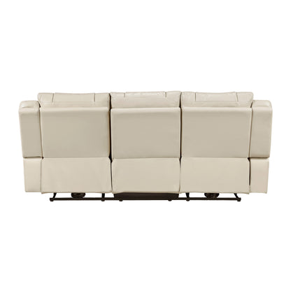 Glory Furniture - Sensa - Power Reclining Sofa With Table And LED Belt
