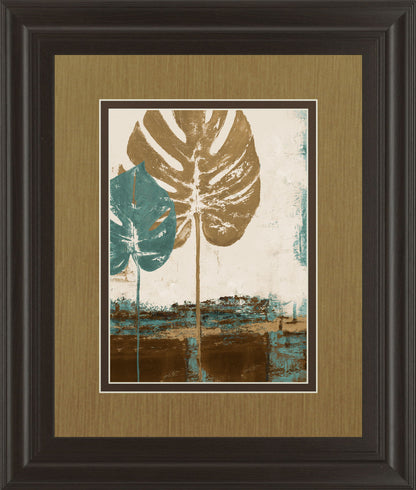 Leaves Il By Patricia Pinto - Framed Print Wall Art - Beige
