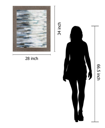 Misty Tidescape - 28" x 34" Framed Wall Art