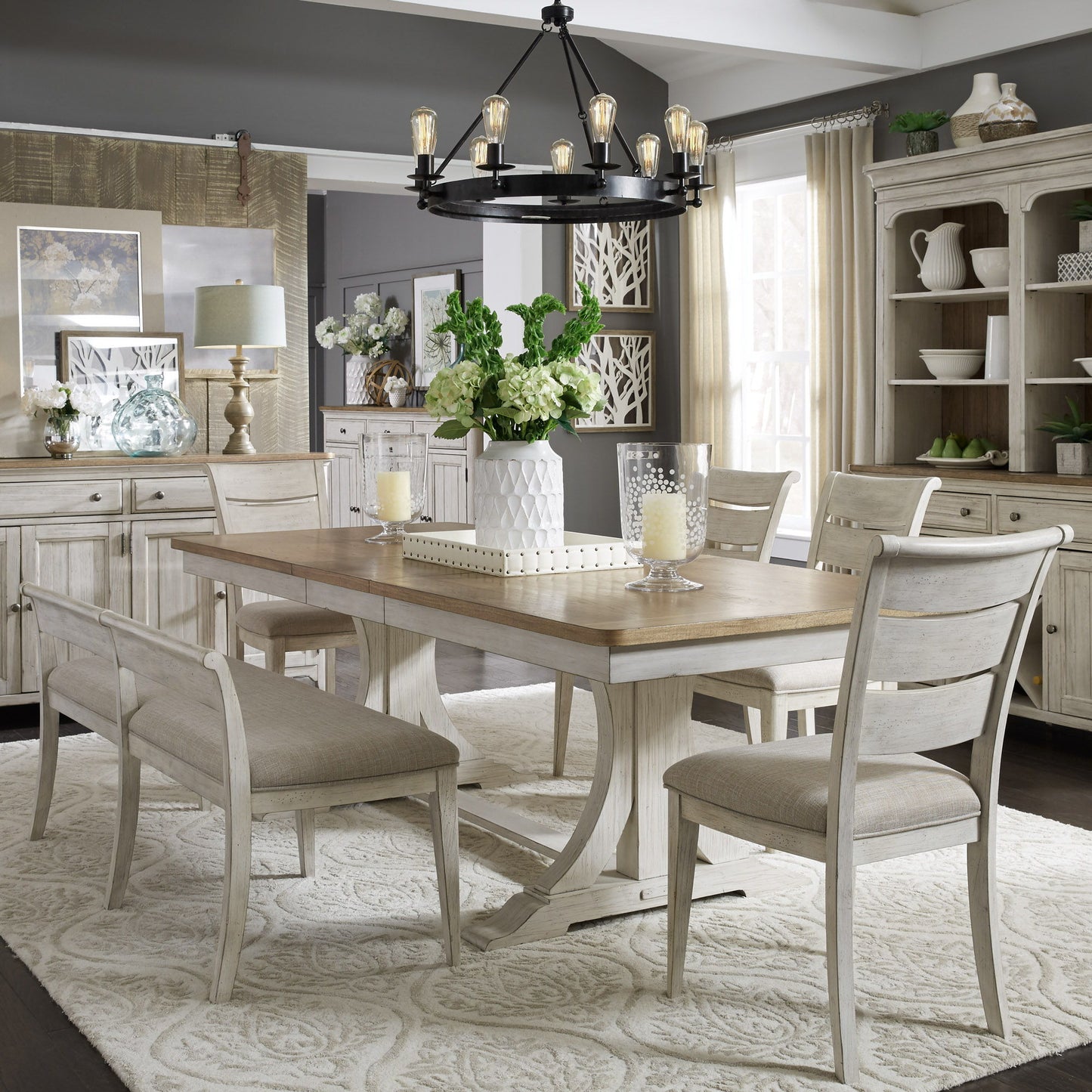 Farmhouse Reimagined - Trestle Table Set