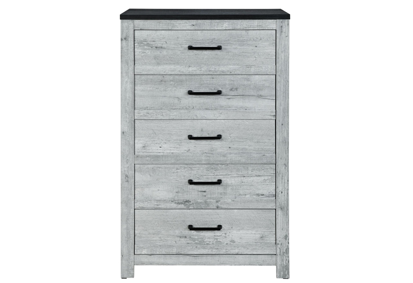 Ozark - 5 Piece King Bedroom Set - Gray Wash