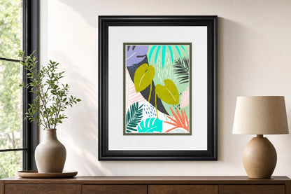 34x40 Jazzy Jungle I By Annie Warren - Green