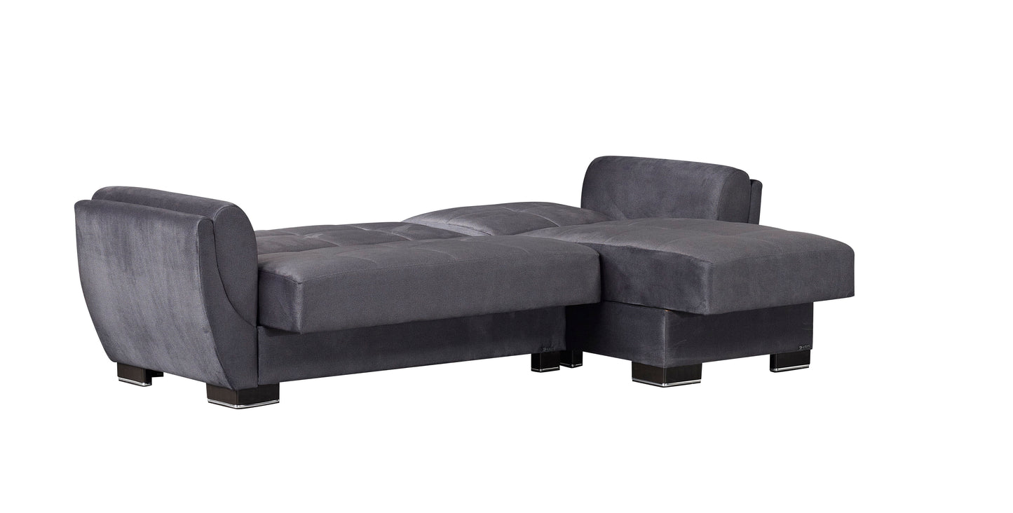 Ottomanson Armada Air - Upholstered Convertible Chaise Lounge With Storage - Microfiber