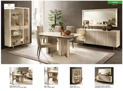 Luce - Dining Table - Beige / Light Brown