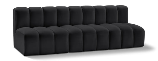 Arc - Faux Leather 3 Seats Modular Sofa