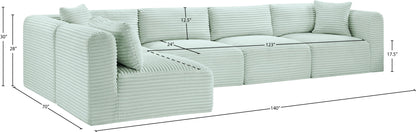Shaggy - 5 Piece Modular Sectional