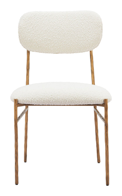 Sydhavnen - Dining Chair - Cream / Gold