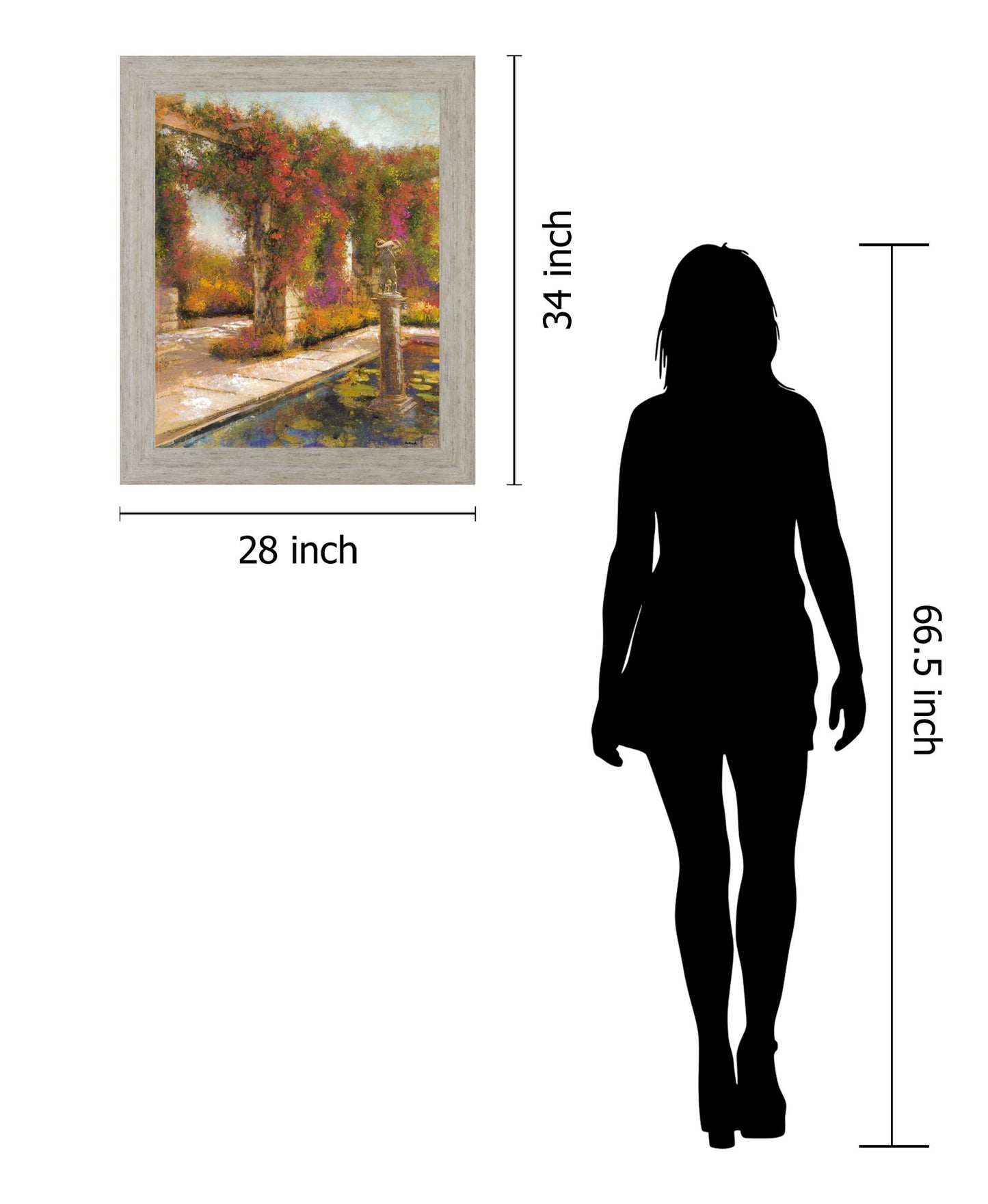 Veranda Blossom Retreat - 28" x 34" Framed Wall Art