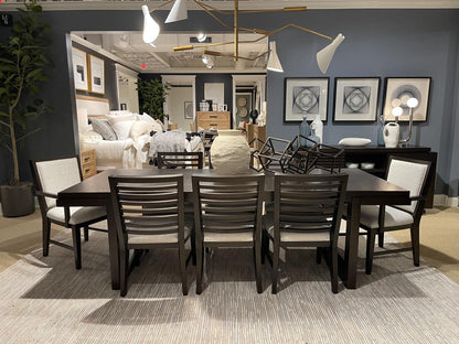 Architect - Upholstered Ladderback Arm Chair (Set of 2) - Onyx