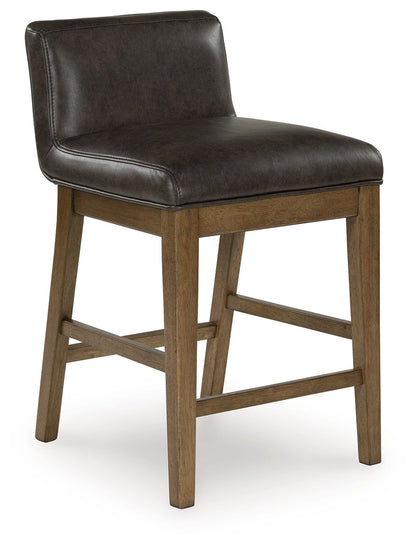 Cabalynn - Two-tone Brown - Upholstered Barstool (Set of 2)