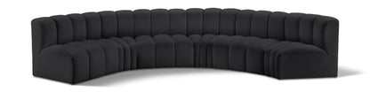 Arc - Faux Leather 6 Piece U-Shaped Modular Sofa