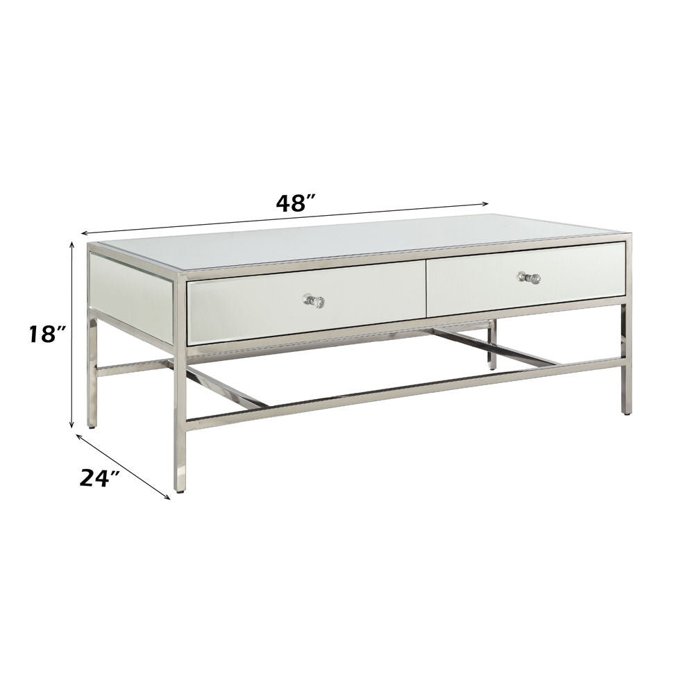 Weigela - Coffee Table - Mirrored & Chrome