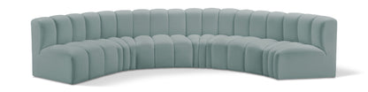 Arc - Faux Leather 6 Piece U-Shaped Modular Sofa
