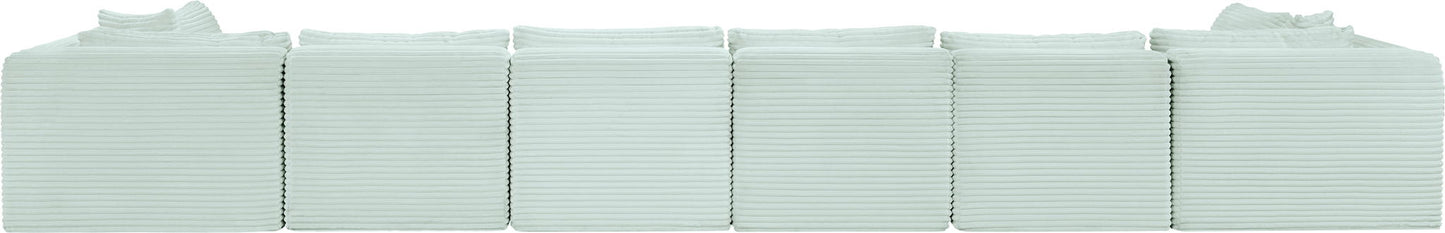 Shaggy - 8 Piece Modular U-Shaped Armless Sectional