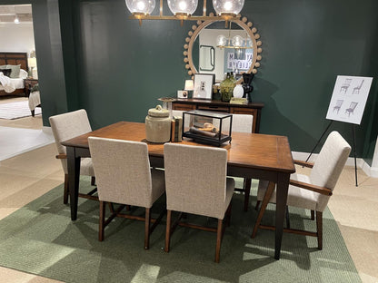 Fenmore - Upholstered Arm Chair (Set of 2) - Mocha And Distressed Cherry