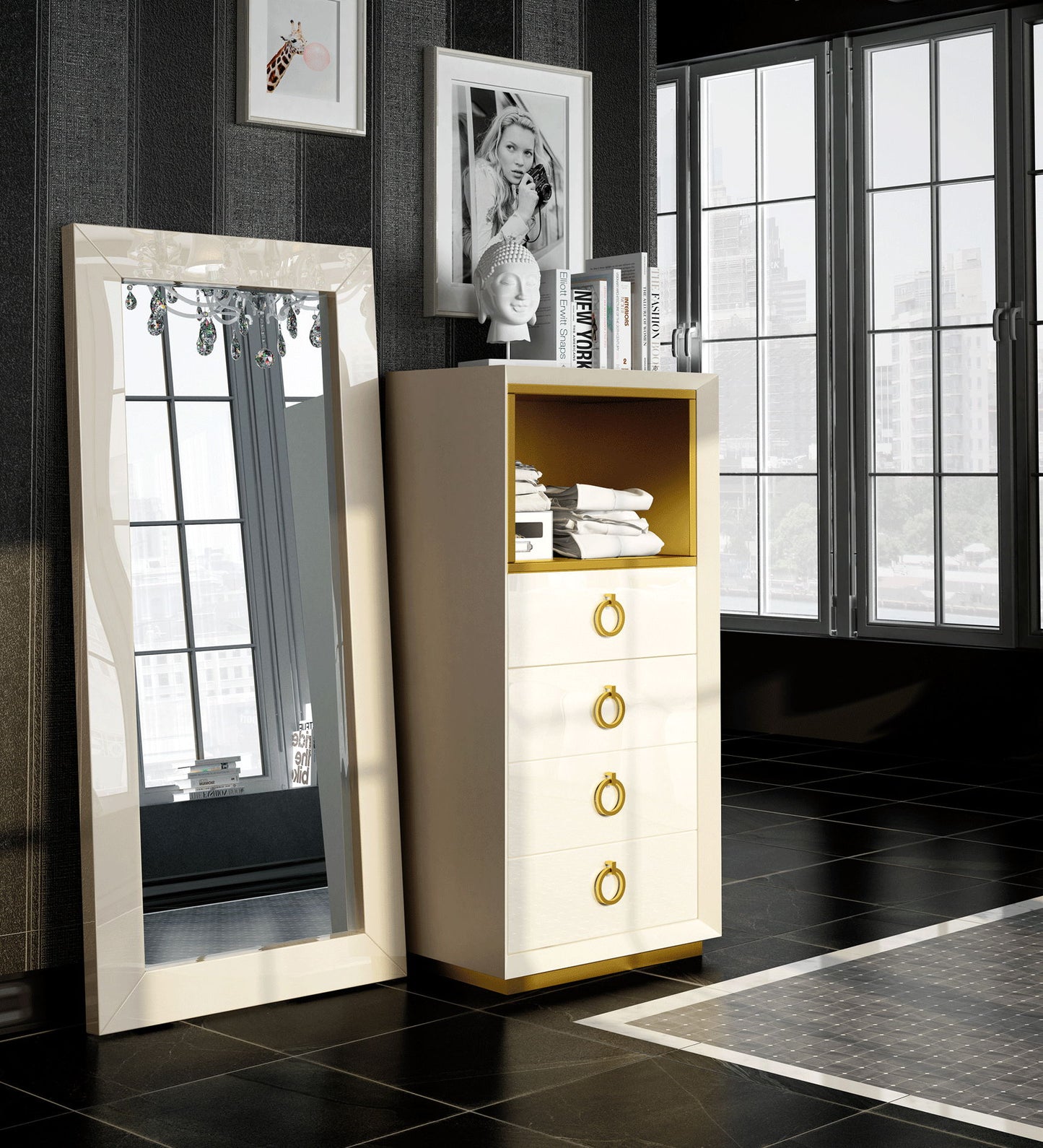 Velvet - Chest - Beige