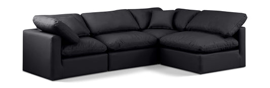 Indulge - Faux Leather 4 Piece Modular Sectional