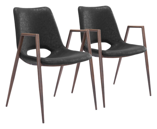 Desi - Dining Chair (Set of 2) Walnut Legs
