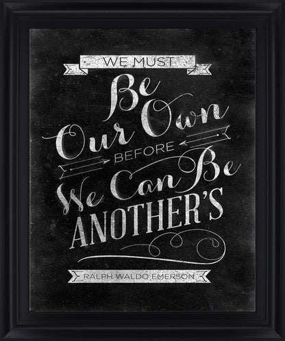 Chalked Whimsy - 28" x 34" Framed Wall Art - Black