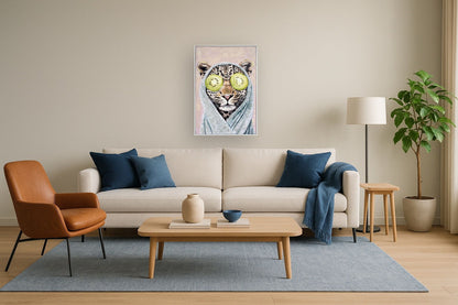 Spa Retreat II Hand-Embellished Canvas With Rocks In Frame - Pink / Blue