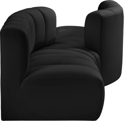 Arc - Faux Leather 4 Piece Sofa