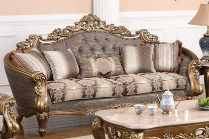 Amelia - 5 Pieces Living Room Set - Gold